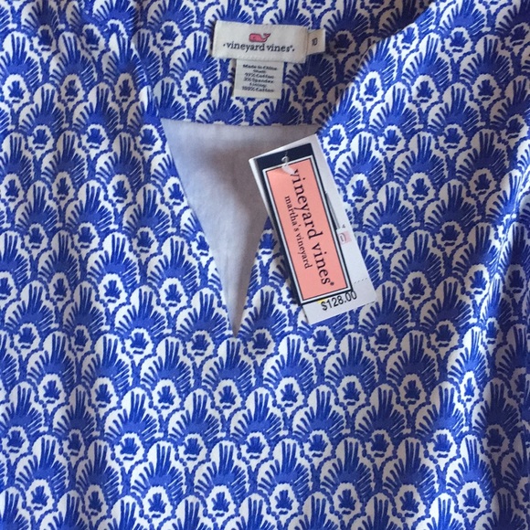 Vineyard Vines Feather Print Dress-NWT - Picture 2 of 2